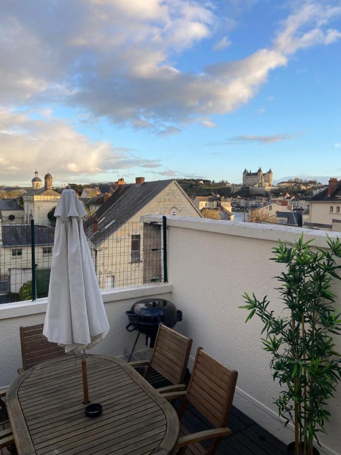 La Terrasse Saumuroise - Vue Chateau & Loire Exterior photo